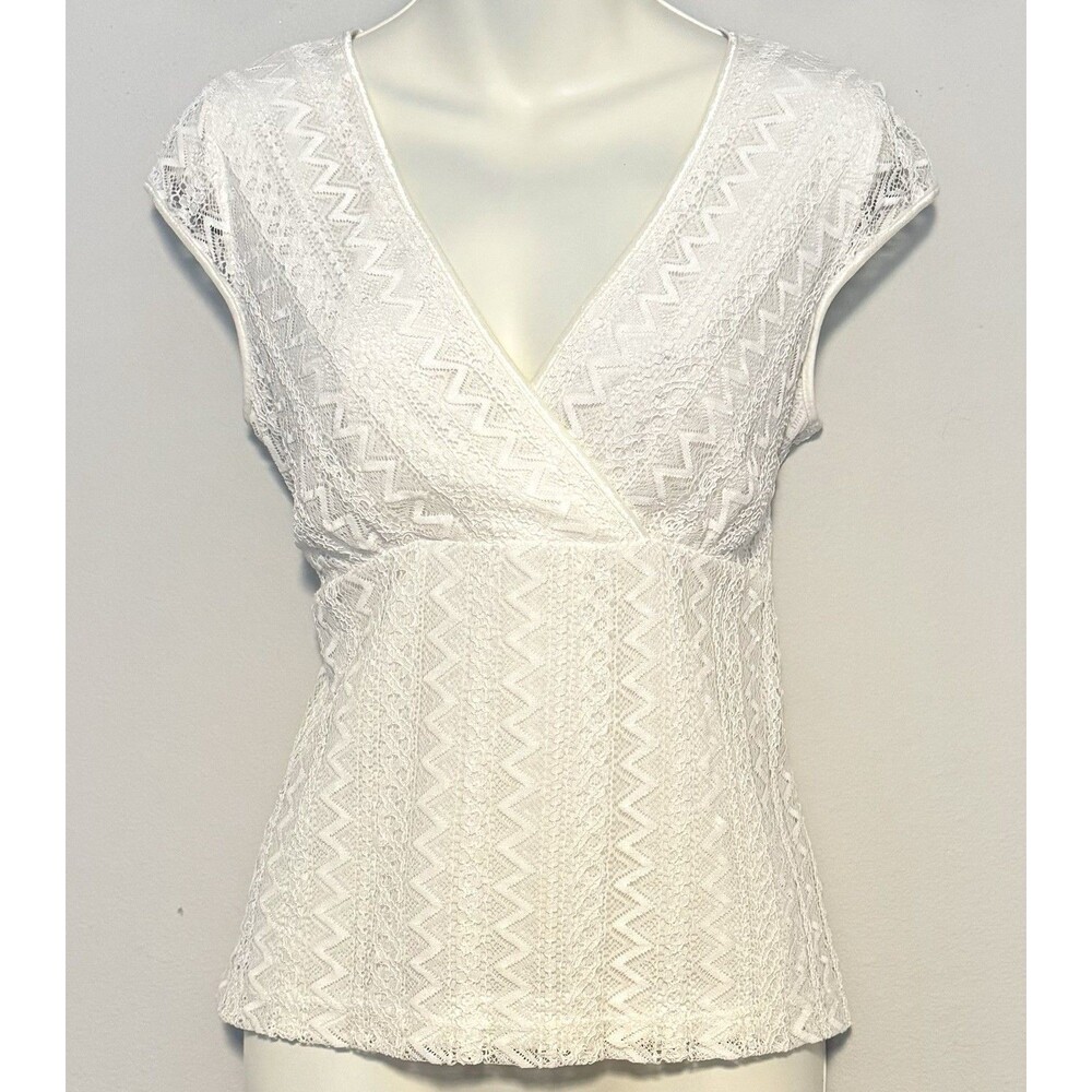 Vintage Rafaella Sleeveless Lace Babydoll Sz M Tank 90s Y2K Grunge Fairy